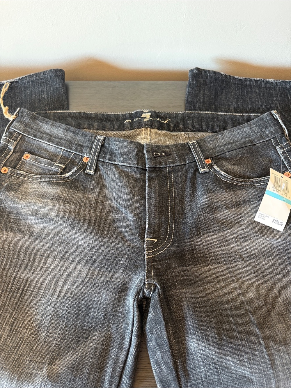 NWT Authentic Vintage RARE Seven 7 for All Mankind Women’s Bootcut Jeans Size 31